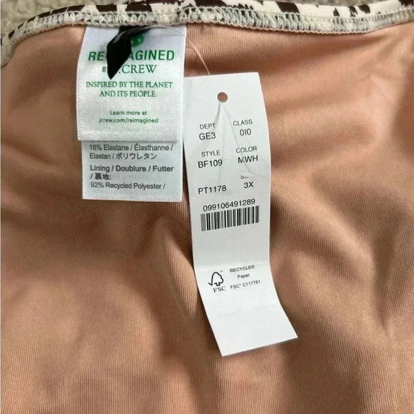 New with tags J crew brown animal print leopard cheetah print bikini bottom - Picture 6 of 6